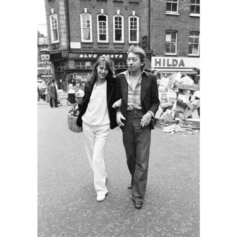 Jane Birkin And Husband Serge Gainsbourg Pictured Shopping In Berwick