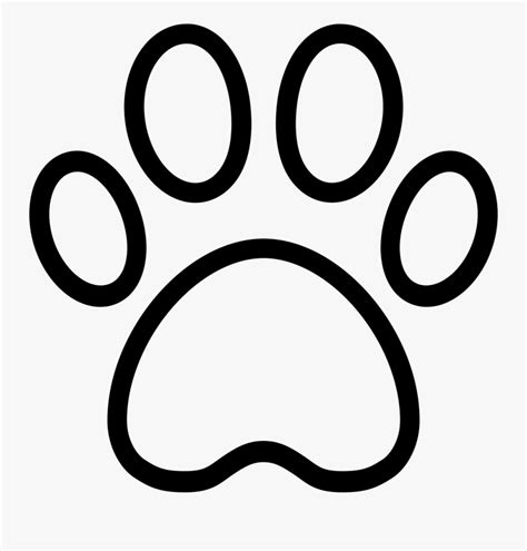 Transparent Dog Paw Outline Clipart Outline Dog Paw Svg Free