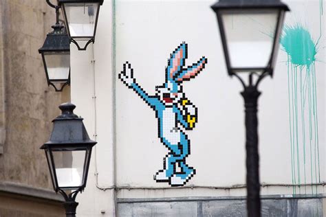 Invader Takes Over Paris Street Art Street Art Graffiti Street Art