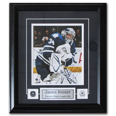 James Reimer Autographed Toronto Maple Leafs Framed 8x10 Photo Nhl