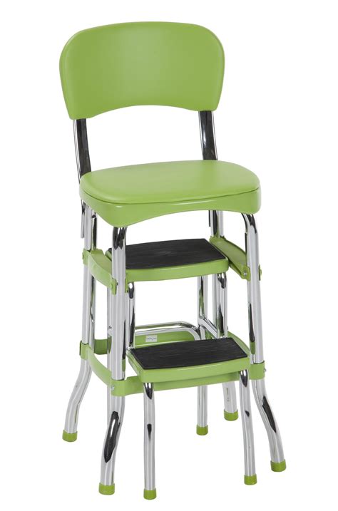 COSCO Stylaire Retro Chair + Step Stool with sliding steps, Multiple