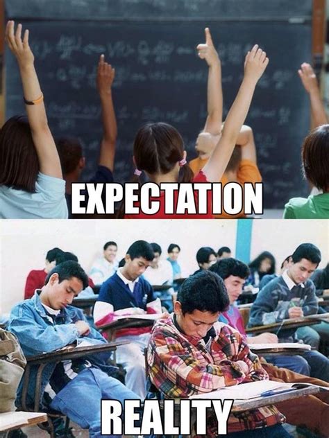 First Day Of Class Expectations Vs Reality Funny Tumblr Stories Funny Quotes For Instagram