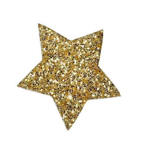 Self Adhesive Glitter Star Stickers Gold Pack Of 24
