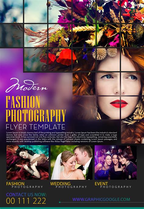 fashion photography flyer psd mockup   designhooks