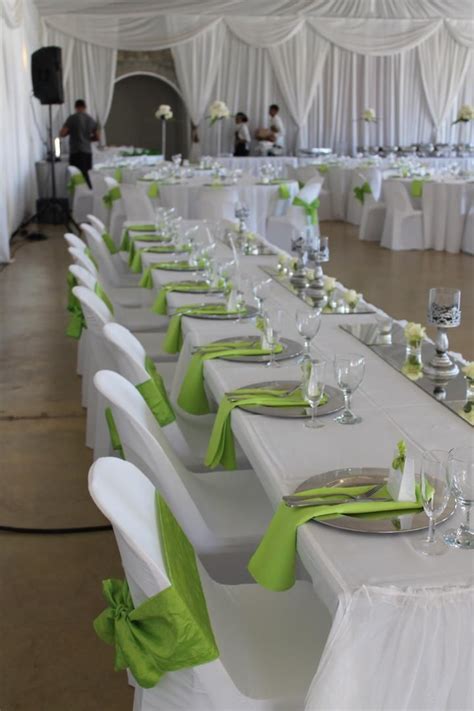 Lime Green And White Wedding Decorations