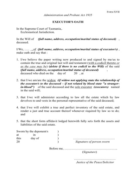 Sample Letter To Executor Of Estate