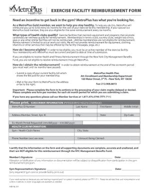You can also call metroplus gold member services 24/7 at 877.475.3795, tty 711 or visit. Metroplus Gold Gym Reimbursement - Fill Online, Printable, Fillable, Blank | pdfFiller
