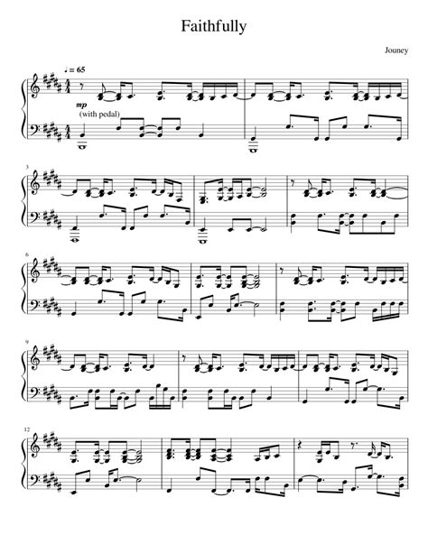 Faithfully Sheet Music For Piano Download Free In Pdf Or Midi