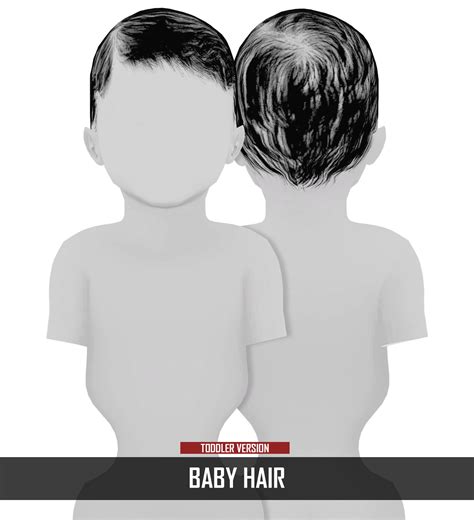 Baby Hair Ts2 To Ts4 Conversion Compatible With Sims Baby