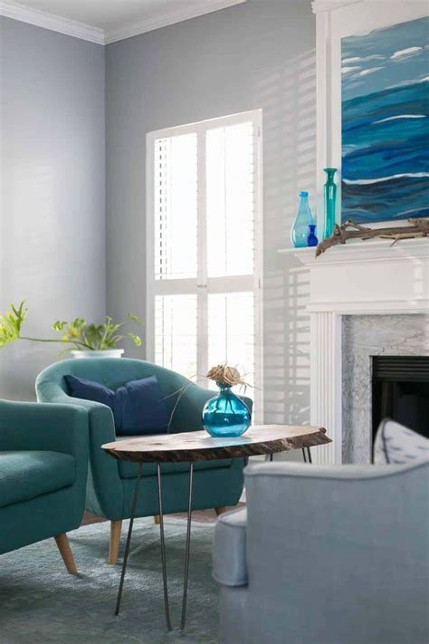 Sherwin Williams Online Color Coastal Living Rooms Blue Gray Paint
