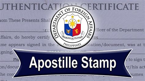 Apostille Document Authentication Video Dfa Philippines