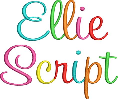 10 Script Embroidery Fonts And Alphabets Images Simple Embroidery