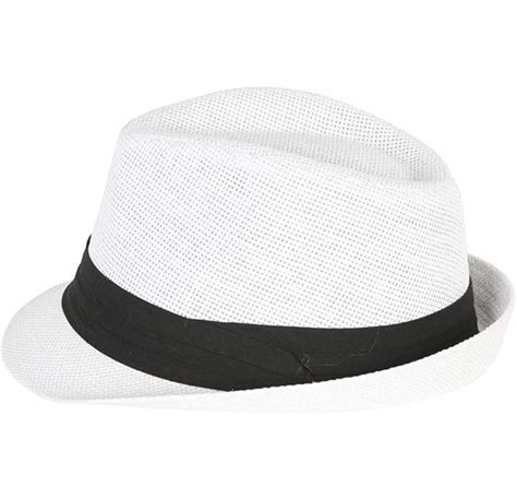 Tweed Classic Cuban Style Fedora Fashion Hat White C0112x0me5l