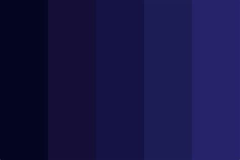 Midnight Blue Shades Color Palette