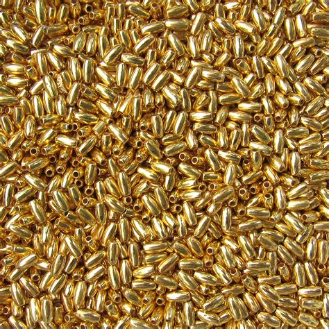 Pearl Gold Oatrice 3mm X 6mm Acrylicfauxplastic Beads 60 Or 500