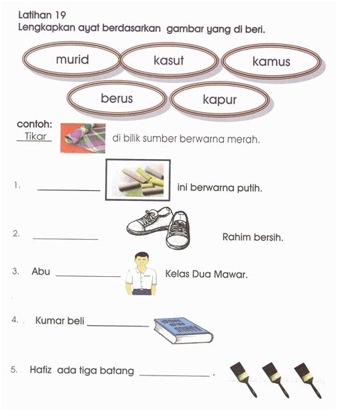 Contoh latihan untuk tahun 1. Selamat Datang Ke Dunia LINUS Tahun 1 (LITERASI): Latihan ...