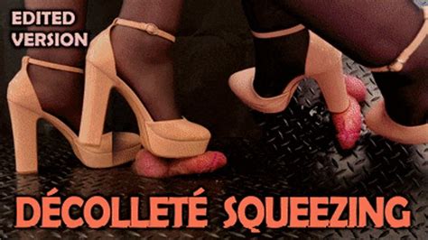 décolleté bootjob and cock trample with tamystarly edited version heeljob cbt bootjob