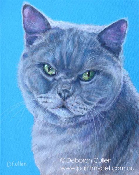 Isabella Exotic Cat Portrait Paintmypet By Deborah Cullen