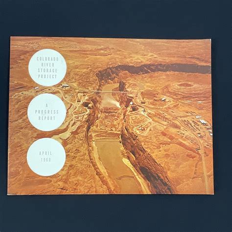 mavin colorado river storage project 1960 vtg brochure glen canyon dam flaming gorge