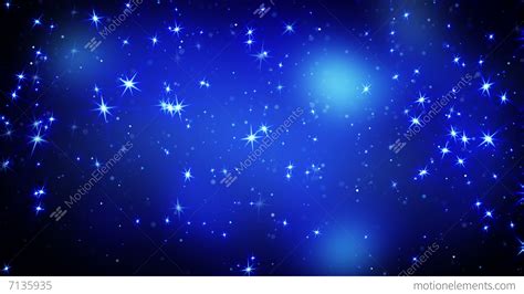 Shining Stars On Blue Falling Loopable 4k 4096x2304 Stock Animation
