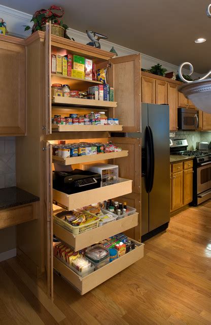 Homcom 72 traditional freestanding kitchen pantry cabinet cupboard with doors and 3 adjustable shelves, white. Pantry Pull Out Shelves - Kitchen - other metro - by ...