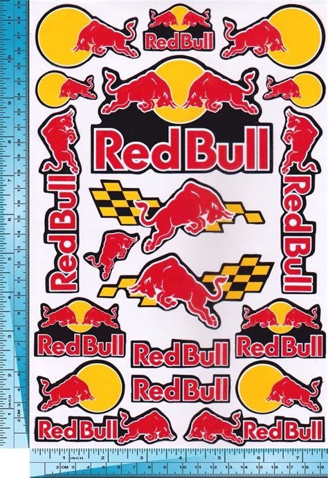 1 Sh Red Bull Racing Team Decal Sticker Vinyl Motogp Bike Sports