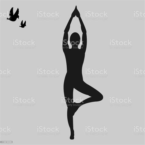 Yoga Silhouette Stock Illustration Download Image Now Istock