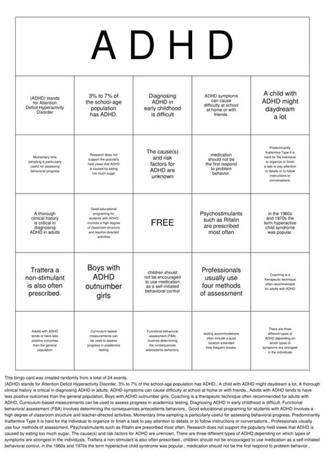 Free Printable Worksheets For Kids With Adhd