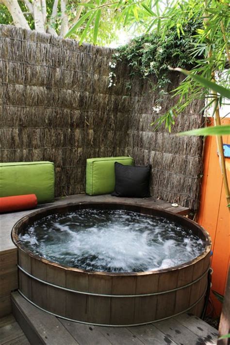 Hot tubs are one of the ideal methods to unwind and recharge your muscles. 65 Awesome Garden Hot Tub Designs - DigsDigs