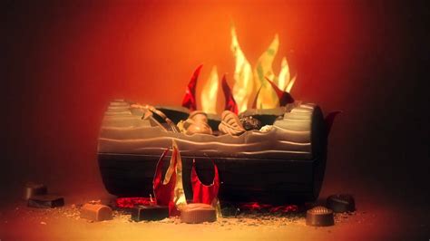 The happy holiglazer | a krispy kreme yule log. Chocolate Burning Yule Log - YouTube