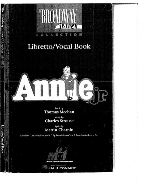 Annie Jr Script Other Music 693 Studocu