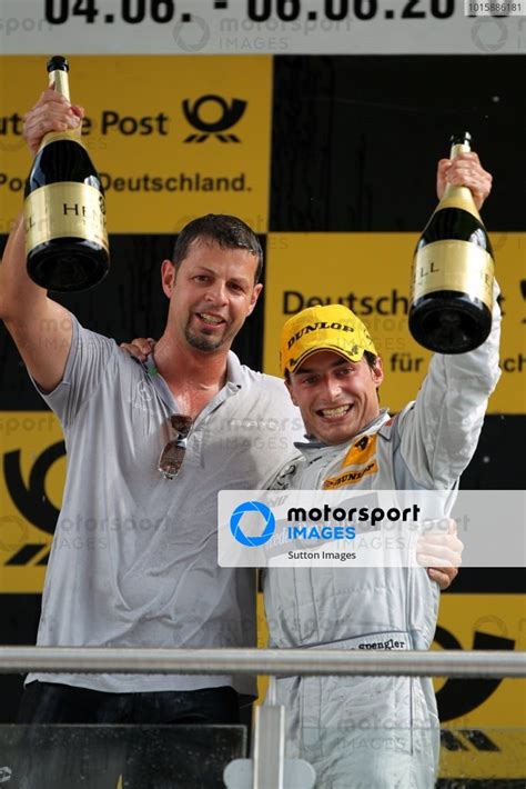 Race Winner Bruno Spengler Cdn Mercedes Benz Bank Amg Celebrates