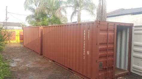 Galvanized Steel 20 Feet Used Shipping Containers For Store Container