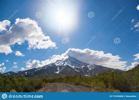 Vilyuchinsky Volcano Kamchatka Peninsula Russia Stock Photo Image