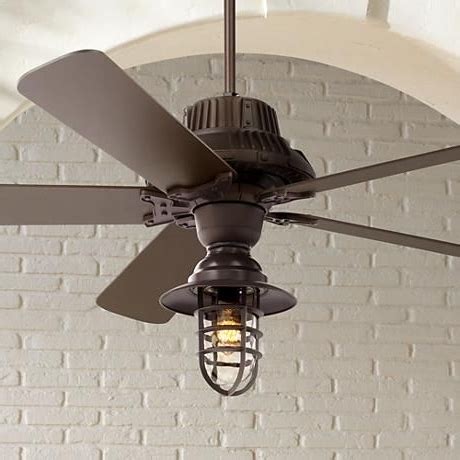 Industrial ceiling fans are also used in commercial spaces, where air conditioning system in more commonly seen, but increased air movement from the honeywell phelix ceiling fan is a industrial style ceiling fan made of chrome body and suited for indoor use. 15 Best Collection of Industrial Outdoor Ceiling Fans With ...