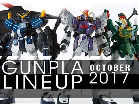 Gunpla Lineup October 2017