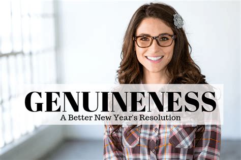 Genuineness - A Better New Year's Resolution | Relationship Helpers