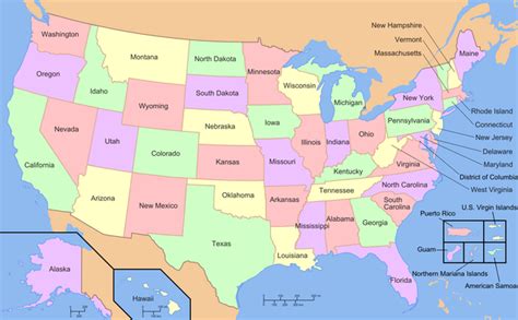 List Of States And Territories Of The United States Wikipedia
