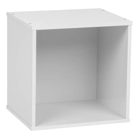 BAKU Modular Wood Cube Box, White - Walmart.com