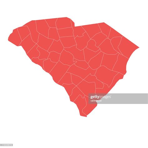 South Carolina State Map With Counties High Res Vector Graphic Getty