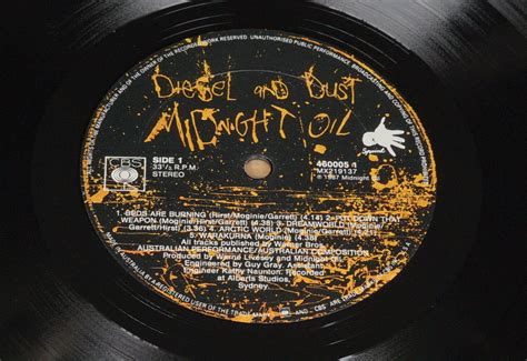 Johnkatsmc5 Midnight Oil ‎ Diesel And Dust 1987 Australia Pop Rock
