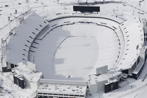 Ralph Wilson Stadium Snowvember 2014 Aerial Photos Of Winter Storm