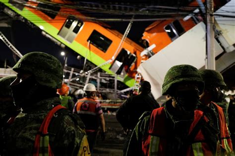 Mexico City Rail Overpass Collapses Onto Road Killing At Least 24 And