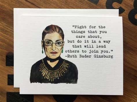 Ruth Bader Ginsburg Quote Note Card Famous Women In History Ts