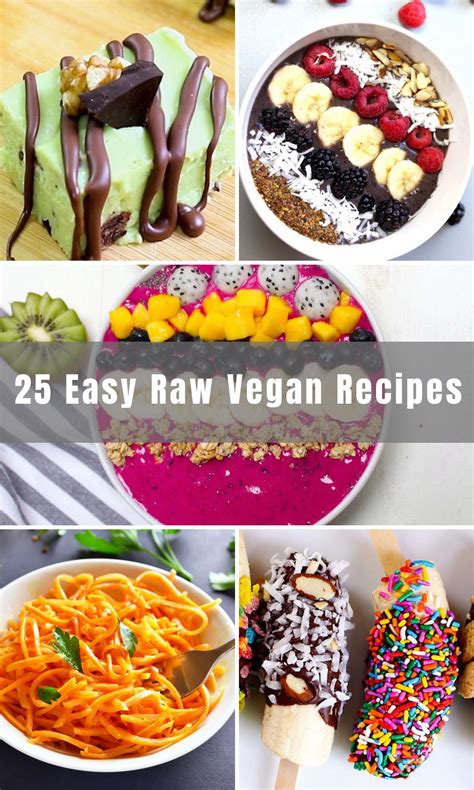 25 Easy Raw Vegan Recipes For Breakfast Dinner And Desserts Izzycooking