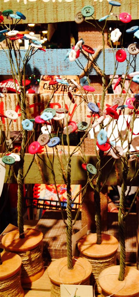 Button trees Cracker Barrel | Christmas crafts, Xmas decorations