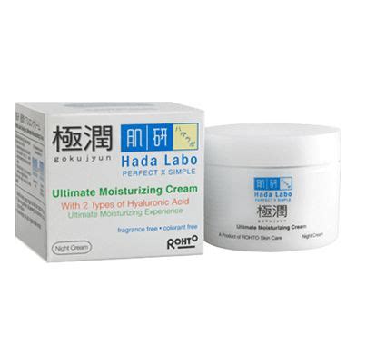 Hada labo appealed to me because of it's ultra simple approach to skincare in each product. HADA LABO Gokujyun Ultimate Moisturizing Cream (Night ...