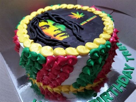 Your passion, purpose and teaching still resonate and apply. Bob Marley birthday cake with fondant hair ...... vanilla with vanilla buttercream ...