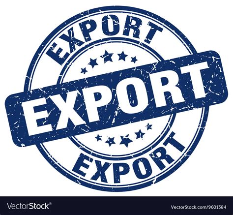 Export stamp Royalty Free Vector Image - VectorStock