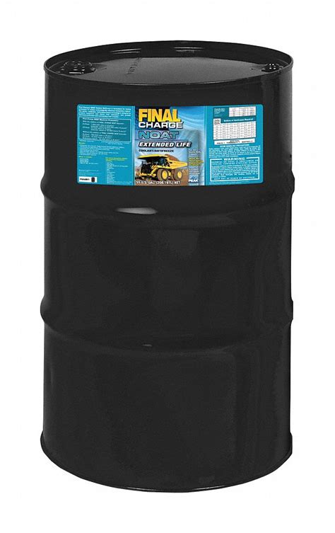 Antifreeze Coolant 55 Gal Drum Dilution Ratio Rtu 34° Freezing